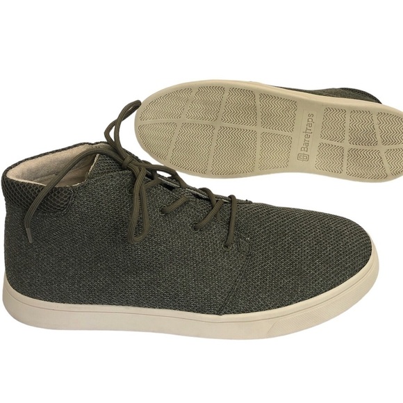 Baretraps Men’s Luca Lace-Up Sneakers Shoes Size 11M Dark Sage Green Comfort EUC - Picture 2 of 9